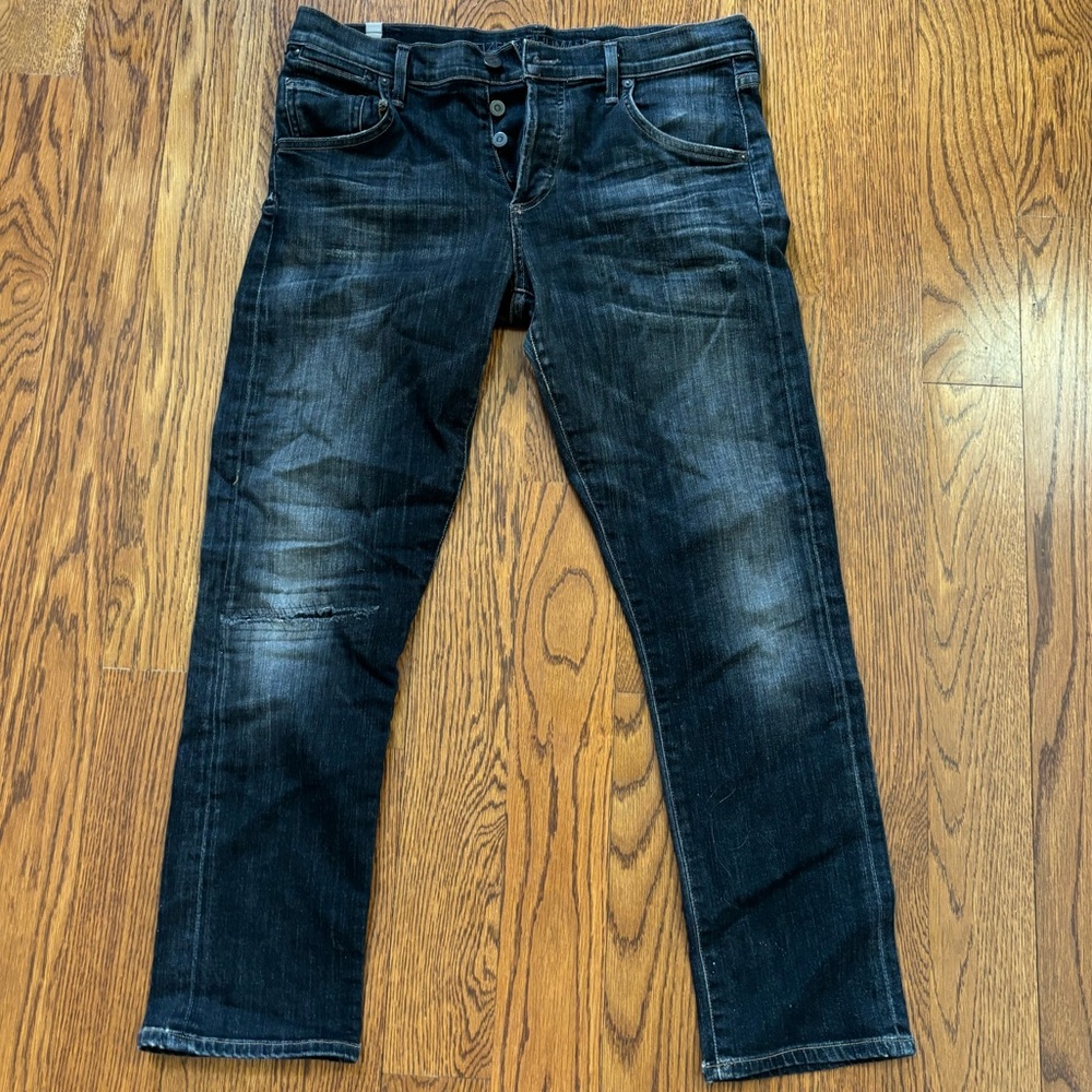 Vintage Citizens of Humanity Dark Wash Cropped Skinny Jeans